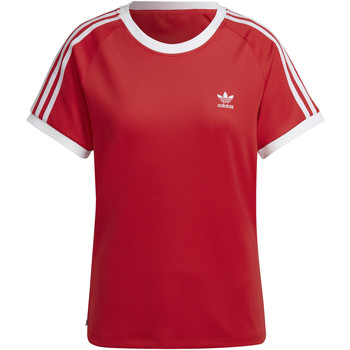 Vêtements Femme T-shirts manches courtes adidas Originals Adicolor Classic Slim 3Stripes Rouge