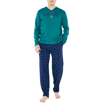 Vêtements Homme Pyjamas / Chemises de nuit Arthur Pyjama Long coton regular fit Sapin