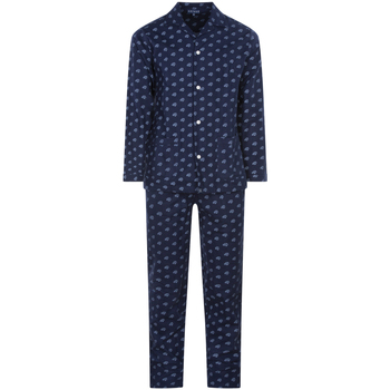 Vêtements Homme Pyjamas / Chemises de nuit Arthur Pyjama Long droit coton Bleu marine