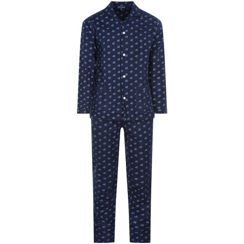 Vêtements Homme Pyjamas / Chemises de nuit Arthur Pyjama Long droit coton Bleu