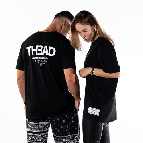 Vêtements T-shirts Fit manches courtes THEAD. DUBAI T-SHIRT Noir
