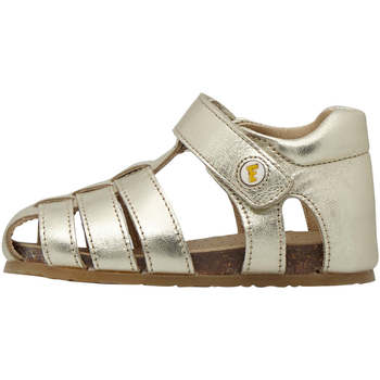 Chaussures Fille Sandales et Nu-pieds Falcotto Sandales semi-fermée en cuir platine