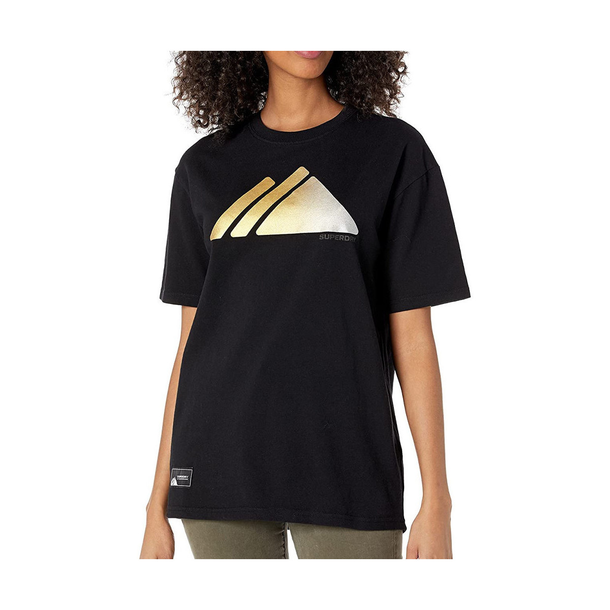 Vêtements Femme T-shirts manches courtes Superdry W1010662A Noir