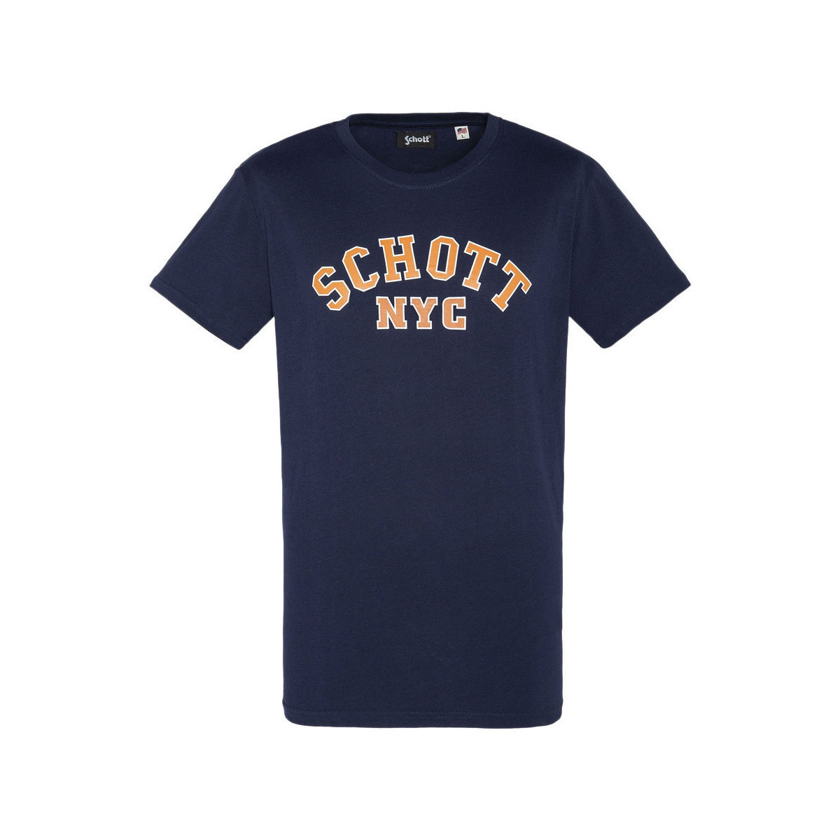 Vêtements Homme T-shirts manches courtes Schott TSCREW19A Bleu