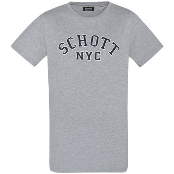 Vêtements Homme Kids T-Shirt mit Kronen-Print Weiß Schott TSCREW19A Gris