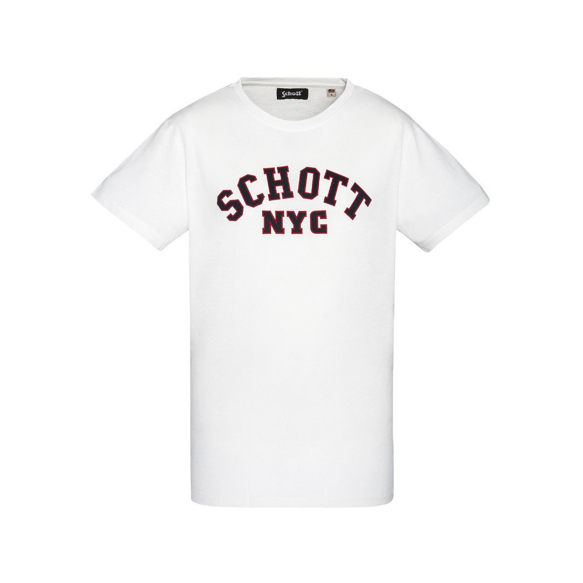 Vêtements Homme T-shirts metallic & Polos Schott TSCREW19A Blanc