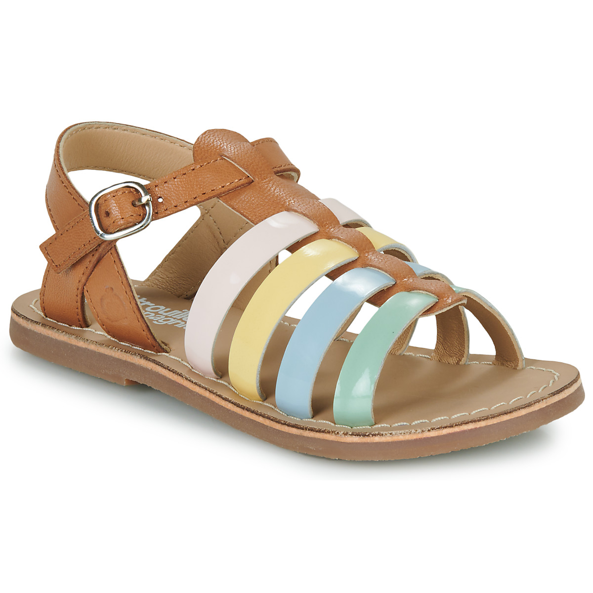 Chaussures Fille Serviettes de plage INALA Camel / Multicolore