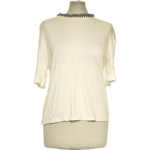Vêtements Femme Plus Occasion Pleated Angel Sleeve Skater Dress H&M top manches courtes  36 - T1 - S Blanc Blanc