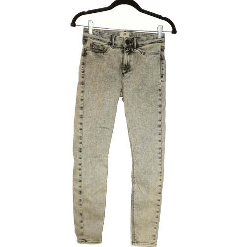 Vêtements Femme Jeans River Island jean slim femme  34 - T0 - XS Gris Gris