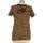 Vêtements Femme T-shirts & Polos Nike top manches courtes  36 - T1 - S Marron Marron