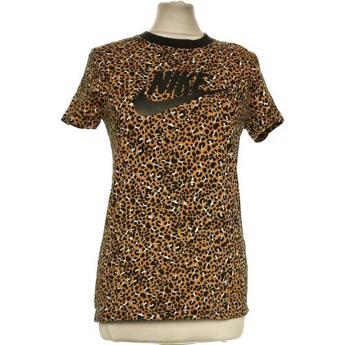 Vêtements Femme T-shirts & Polos Nike top manches courtes  36 - T1 - S Marron Marron