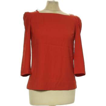 Zara top manches longues  34 - T0 - XS Rouge Rouge