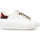 Chaussures Femme Confirmer mot de passe Baskets J.CONNORS White and Sand Animalier - Blanc