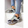Chaussures Femme Baskets mode Serafini Baskets Jamie STELLA White Burgundi Animalier - Argenté