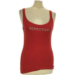 Vêtements Femme Débardeurs / T-shirts sans manche Benetton débardeur  36 - T1 - S Rouge Rouge