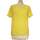 Vêtements Femme T-shirts & Polos Comptoir Des Cotonniers 36 - T1 - S Jaune