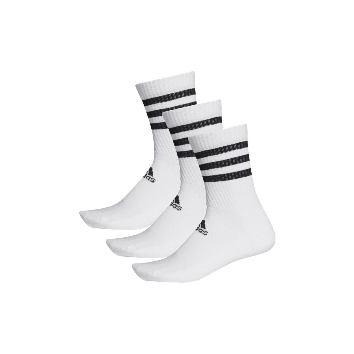 Sous-vêtements Homme Chaussettes de sport adidas Originals 3-Stripes Cushioned Crew Socks 3 Pairs Blanc