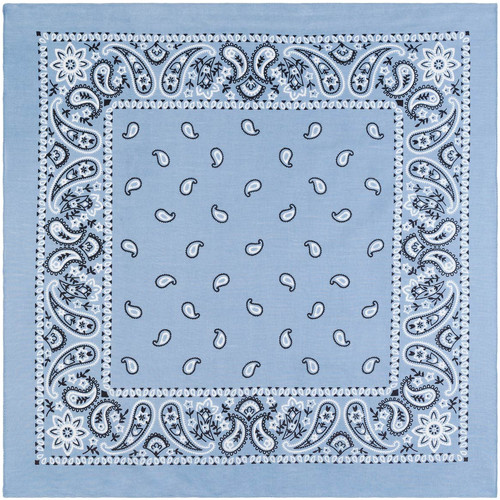 Accessoires textile Echarpes / Etoles / Foulards Allée Du Foulard Bandana U.S Premium Bleu ciel