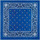 Accessoires textile Echarpes / Etoles / Foulards Allée Du Foulard Bandana U.S Premium Bleu roi