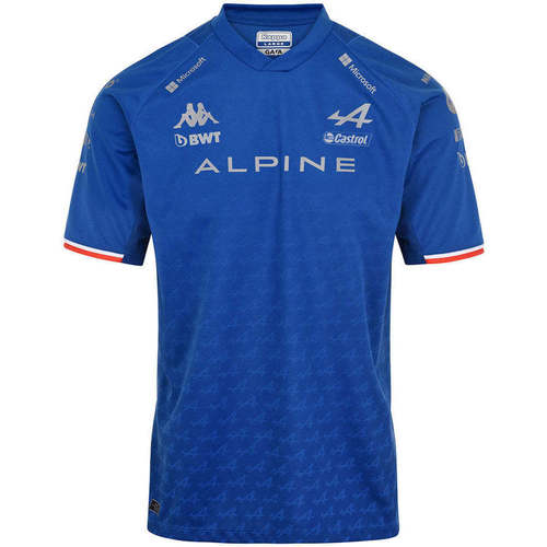 Vêtements Garçon T-shirts manches courtes Kappa Maillot Kombat alonso BWT Alpine F1 Team Bleu