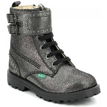 Chaussures Fille Boots Kickers Groorock Gris