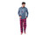 Vêtements Homme Lune Et Lautre Pyjama long en pur coton et bas en flanelle ROBOT Gris