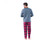 Vêtements Homme Lune Et Lautre Pyjama long en pur coton et bas en flanelle ROBOT Gris
