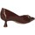 Chaussures Femme Sandales et Nu-pieds Francescomilano B01-01LS Escarpins Femme Peinture brune Marron