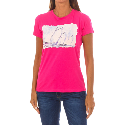 Vêtements Femme T-shirts manches courtes Galvanni GLVSW1129501-CHILIPEPPER Rose