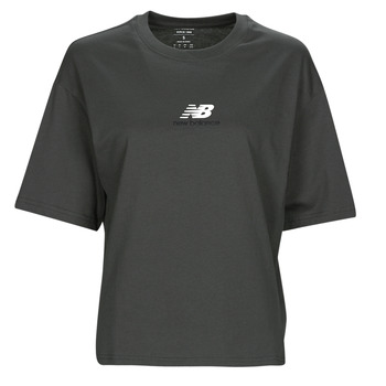 Vêtements Femme T-shirts manches courtes New Balance ATHLETICS 1/4 ZIP Noir