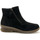 Chaussures Femme Boots Baloo Pediconfort Boots Baloo 2 zips cuir extensible Noir