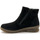 Chaussures Femme Boots Pediconfort Boots 2 zips cuir extensible Noir