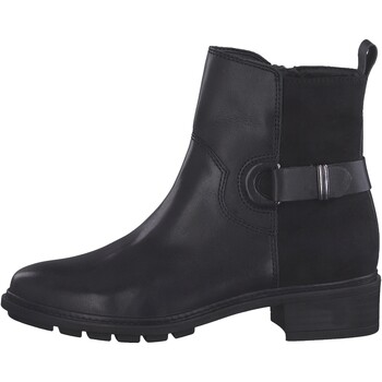 Chaussures Femme Blk Boots Tamaris Bottine Cuir * Noir