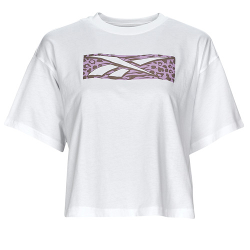 Vêtements Femme T-shirts manches courtes Reebok stripes Classic GRAPHIC TEE MODERN SAFARI Blanc
