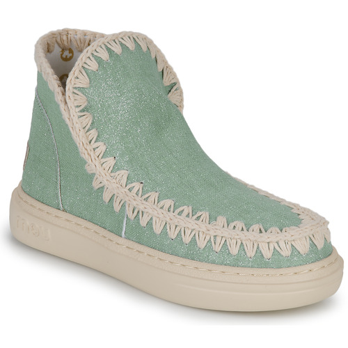 Chaussures Femme curry Boots Mou ESKIMO Vert