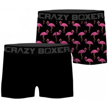 Sous-vêtements Homme Boxers Crazy Boxer CRAZYBOXER 2 Boxers Homme Bio Flamingo Noir