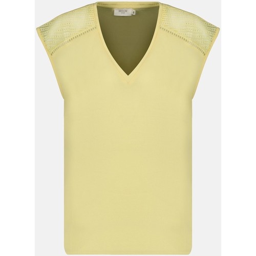 Vêtements Femme Chemises / Chemisiers Deeluxe - Tee Shirt sans manches - jaune Jaune