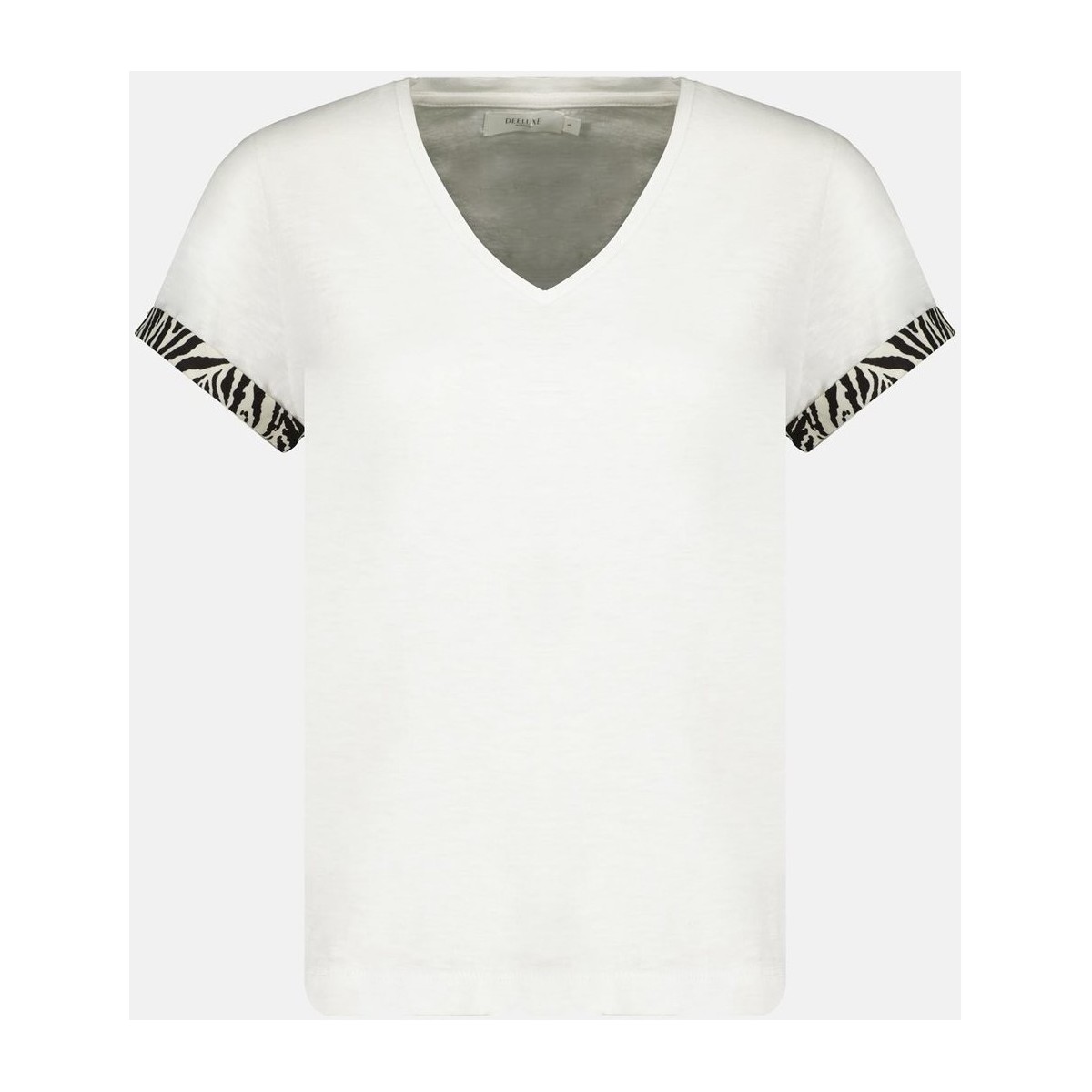 Vêtements Femme T-shirts manches courtes Deeluxe - Tee verde Shirt - blanc Blanc