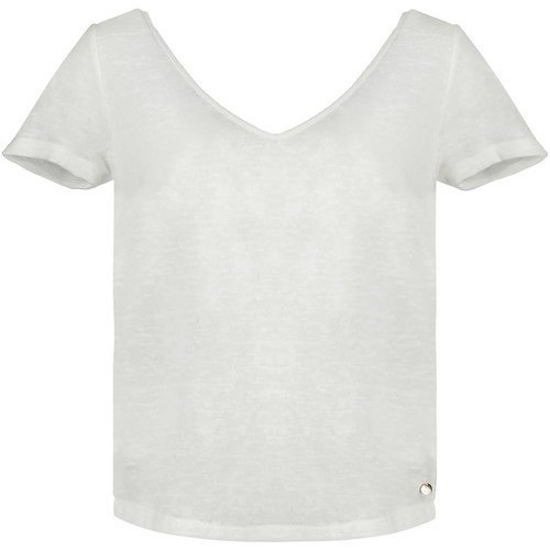Vêtements Femme Rayia Jk W Deeluxe - Tee Shirt dentelles - blanc Blanc