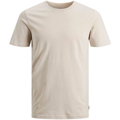 Vêtements Homme T-shirts & Polos Jack & Jones 12156101-BASIC TEE-MOONBEAM Beige