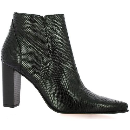Chaussures Femme Ecru Boots Vidi Studio Ecru Boots cuir serpent Noir