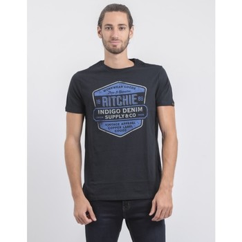 Vêtements T-shirts & Polos Ritchie T-shirt manches courtes col rond pur coton JAGNY Bleu marine