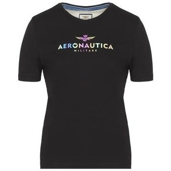 Vêtements Femme T-shirts manches courtes Aeronautica Militare TS2031DJ4960101 Noir