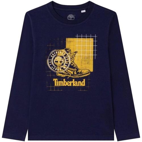 Vêtements Garçon T-shirts sleeved manches courtes Timberland  Bleu