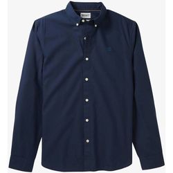 Vêtements Homme Chemises manches longues Timberland TB0A21X4 - LS ELVATD OXFORD-Z161 DARK SAPPHIRE Bleu