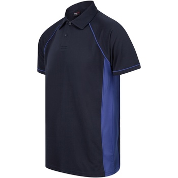 Vêtements T-shirts manches longues Finden & Hales Piped Bleu