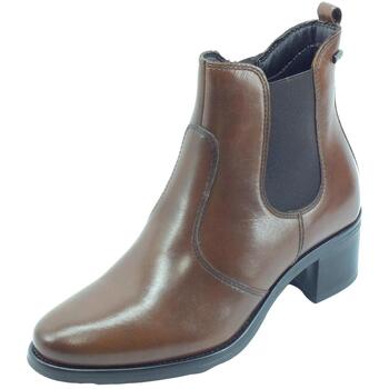 Chaussures Femme Low boots Mom Valleverde 47615 Vitello Marron