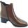 Chaussures Femme Low boots Valleverde 47615 Vitello Marron