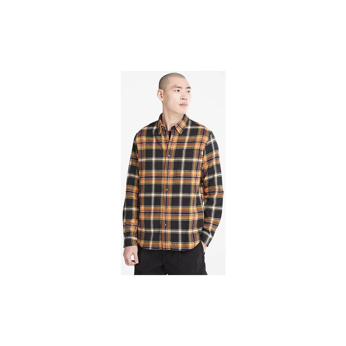 Vêtements Homme Chemises manches longues Timberland TB0A5Y7SB231 - FLANNEL PLAID-BLACK YD Noir