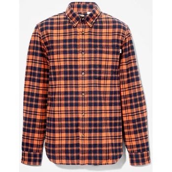 Vêtements Homme Chemises manches longues Timberland TB0A5Y75CZ01 - FLANNEL CHECK-RUST Orange